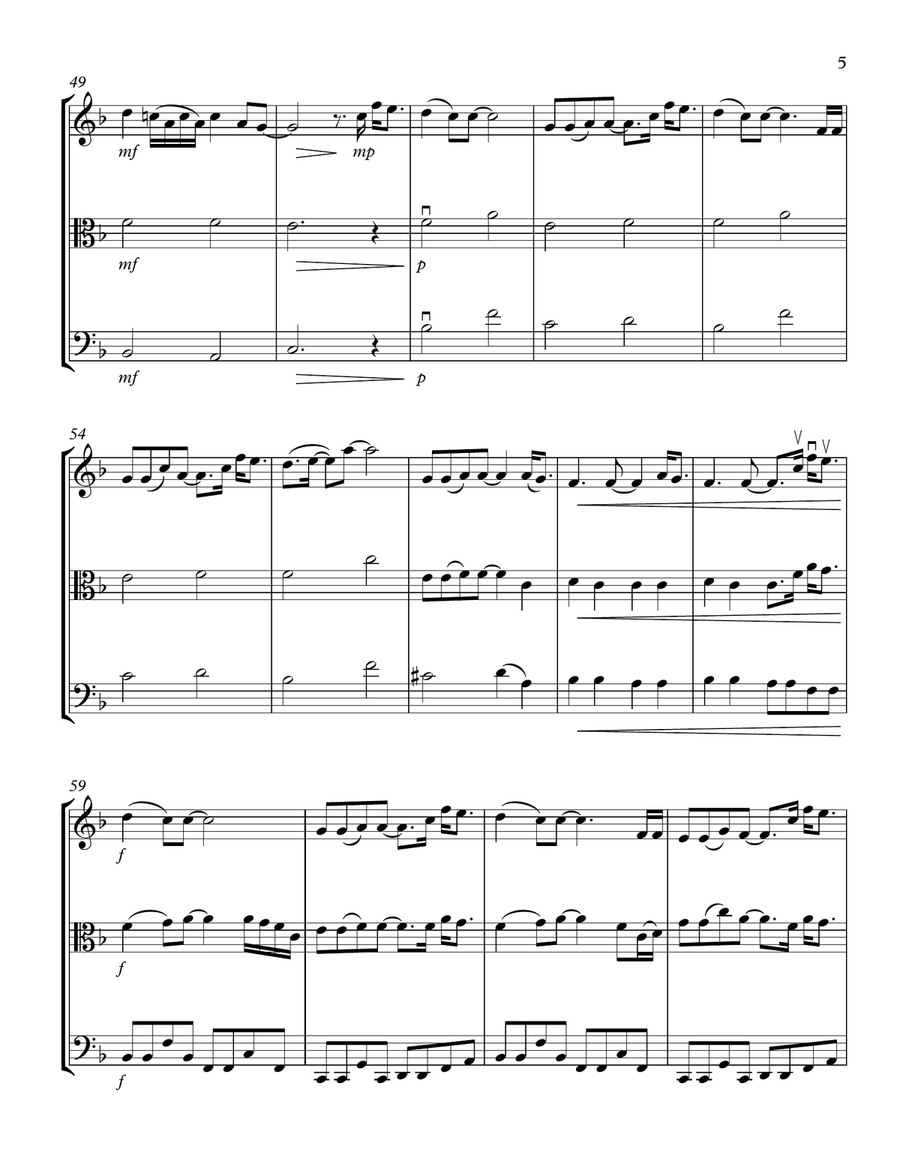 If I Could Fly String Trio scores gallery preview page 5