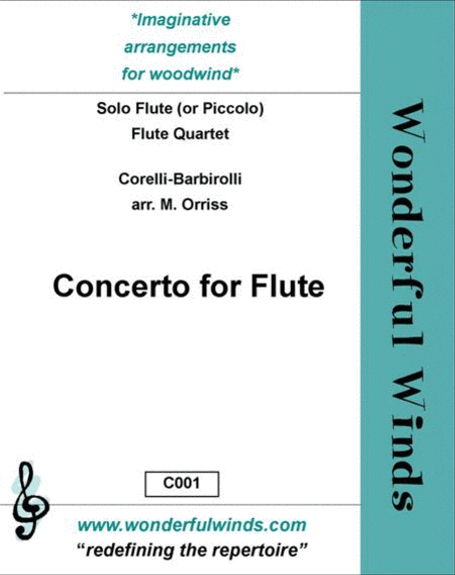 Concerto For Flute Flute Quartet scores gallery preview page 1