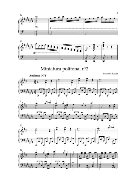 12 miniaturas politonais para cravo ou piano (12 polytonal miniatures)