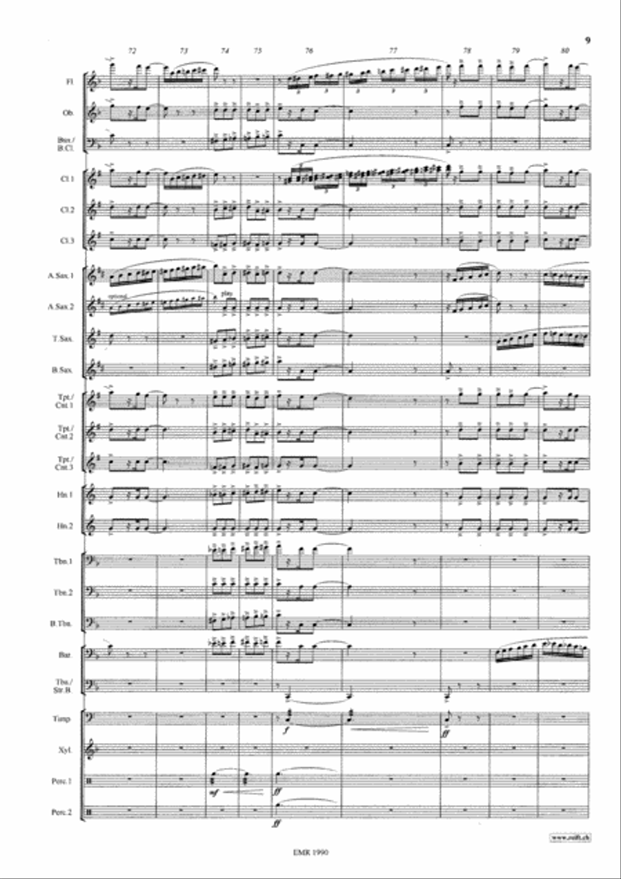 Espana Espana Concert Band scores gallery preview page 10