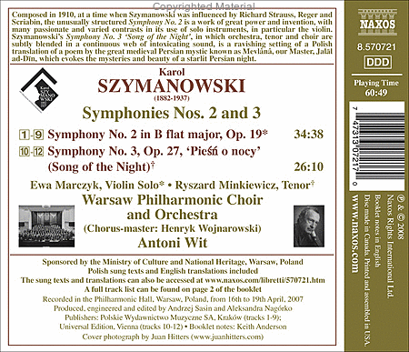 Symphonies Nos. 2 & 3 image number null