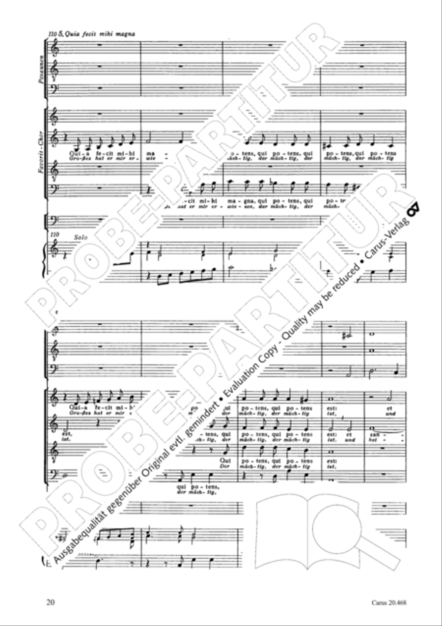 Uppsala-Magnificat 4-Part scores gallery preview page 21