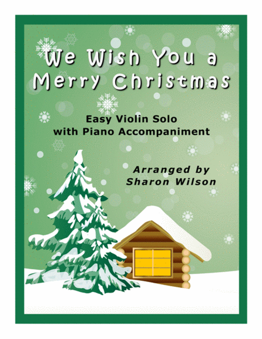 We Wish You a Merry Christmas (Easy Violin Solo with Piano Accompaniment) image number null