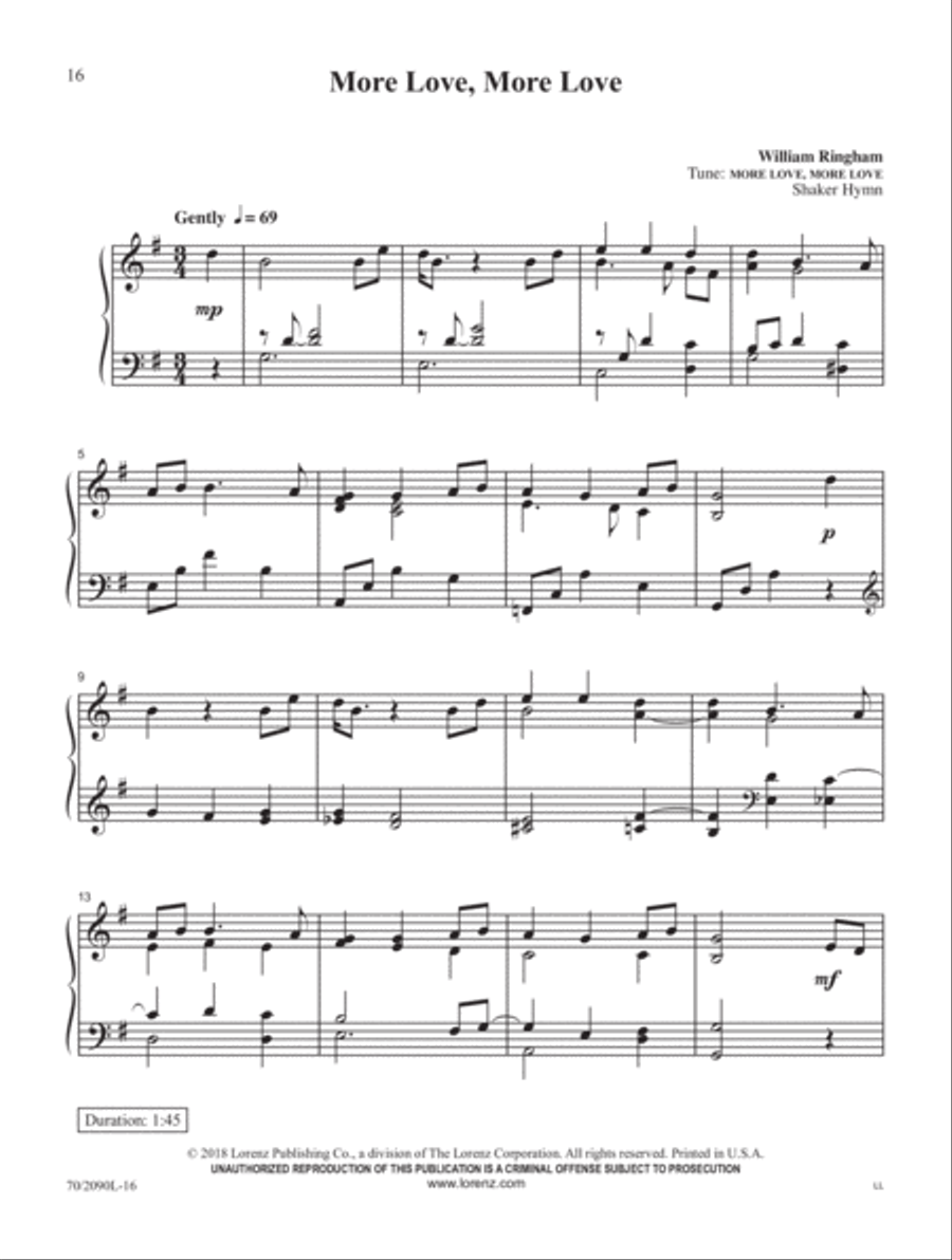 O Day of Peace Piano Solo scores gallery preview page 8