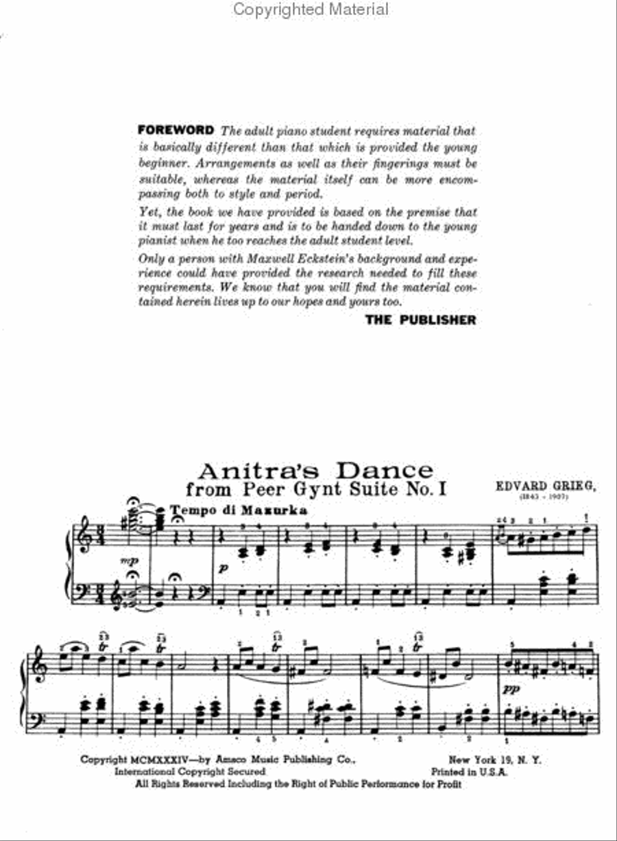 Piano Pieces for the Adult Student Piano Method scores gallery preview page 4