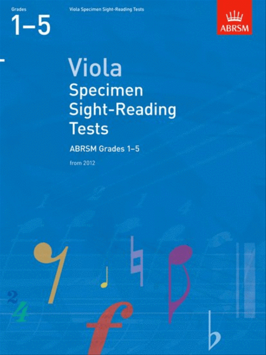 Viola Specimen Sight-Reading Tests, ABRSM Grades 1-5 Viola Solo scores gallery preview page 1