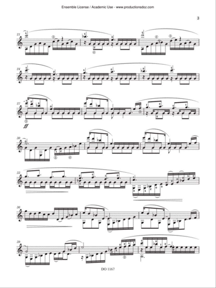 Sun Wukong's Toccata Classical Guitar scores gallery preview page 3