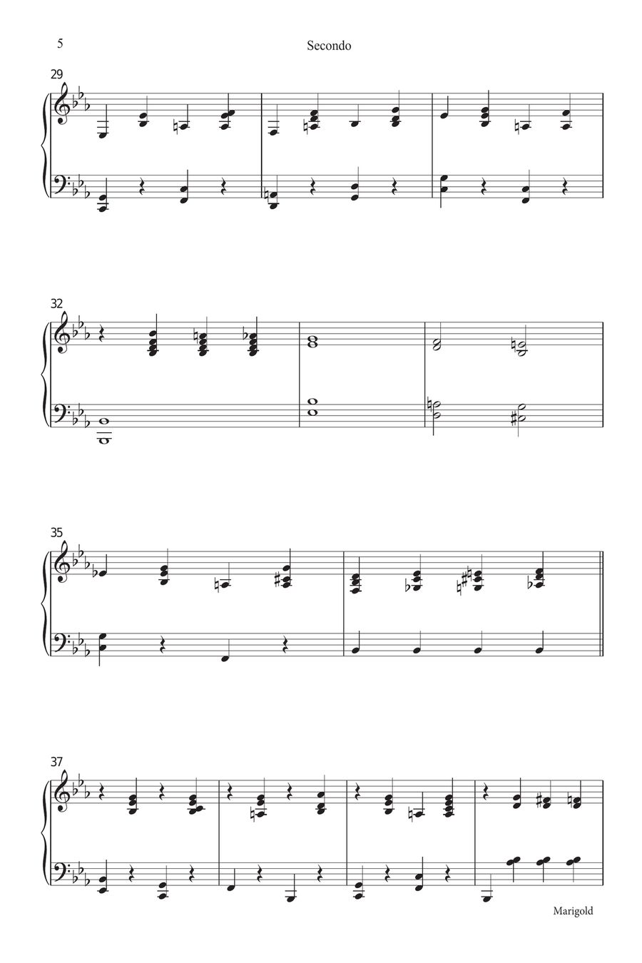Marigold Piano Duet scores gallery preview page 5