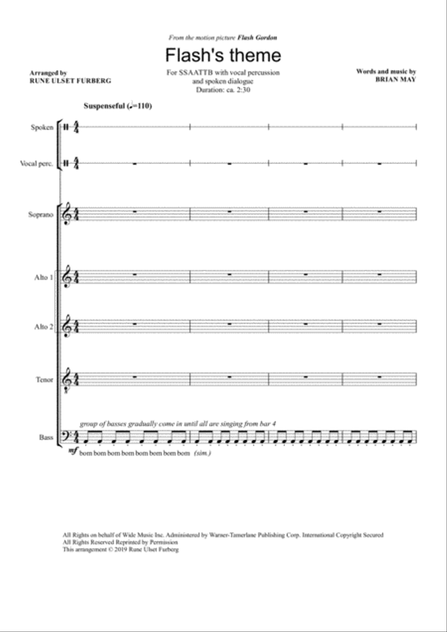Flash's Theme 4-Part scores gallery preview page 1