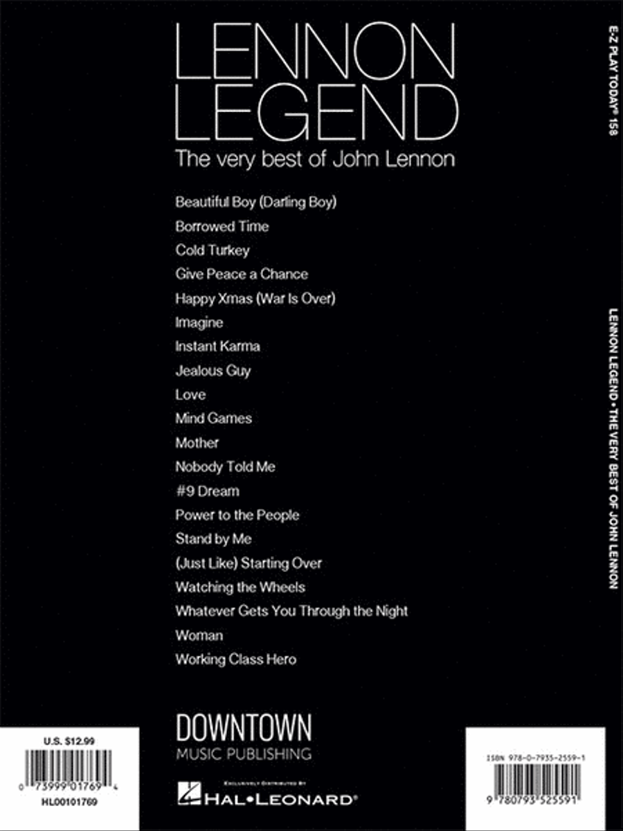Lennon Legend: The Very Best of John Lennon Electronic Keyboard scores gallery preview page 6