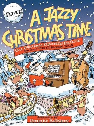 Book cover for A Jazzy Christmas Time Flute Book/CD