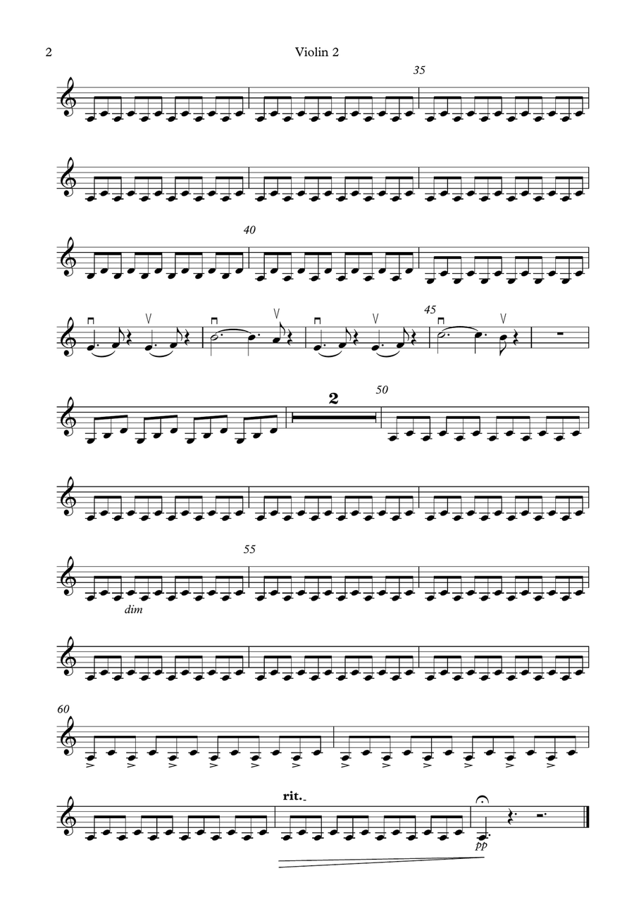 Downton Abbey (theme) String Quartet scores gallery preview page 4