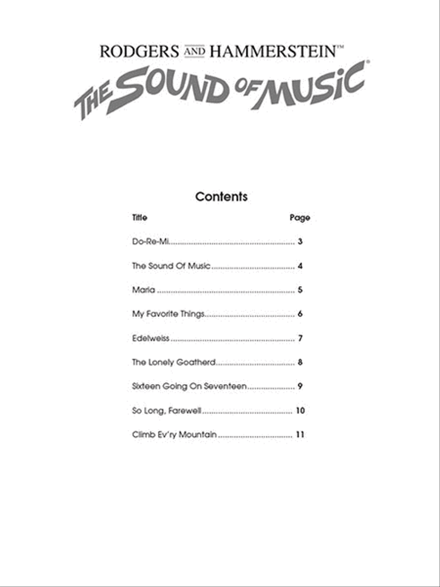 The Sound of Music Violin Solo scores gallery preview page 2