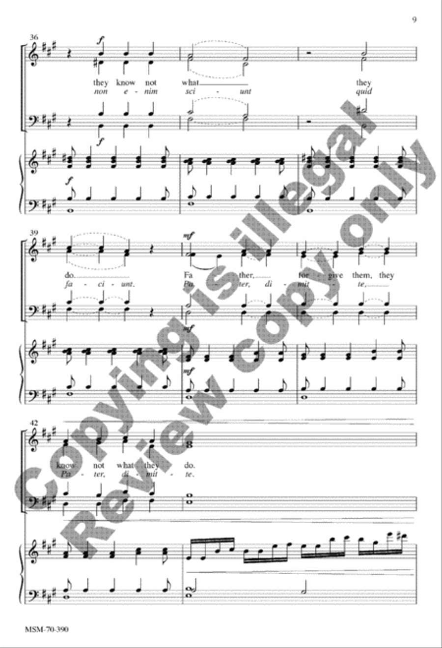Seven Last Words Seven Last Words 4-Part scores gallery preview page 50
