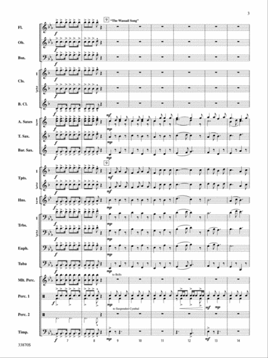 Carols of the Season Concert Band scores gallery preview page 3