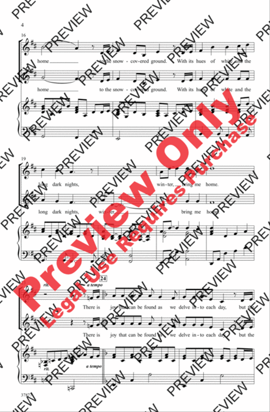 Winter, Bring Me Home 2-Part scores gallery preview page 4