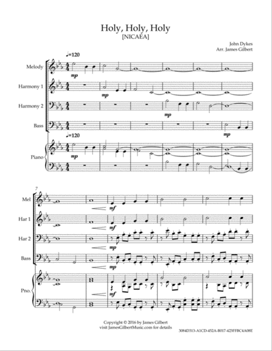 Holy, Holy, Holy (Any Size Church Orchestra Series) Small Ensemble scores gallery preview page 3