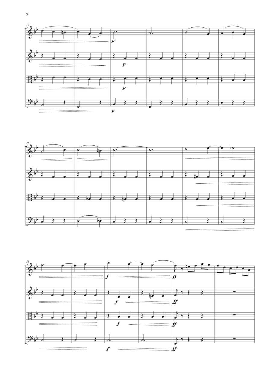 The Sleeping Beauty Waltz for String Quartet String Quartet scores gallery preview page 2