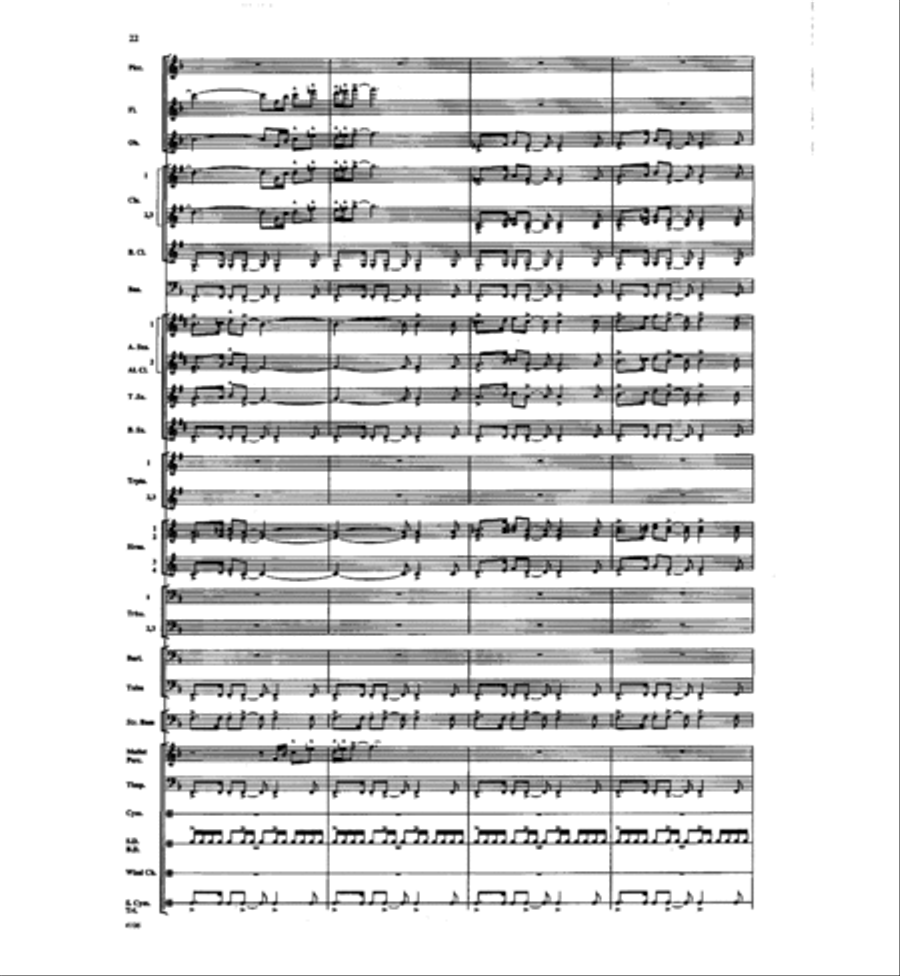 Of A Distant Star Concert Band scores gallery preview page 21