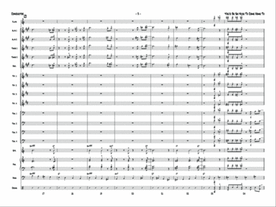 You'd Be So Nice to Come Home To: Score Jazz Ensemble scores gallery preview page 5