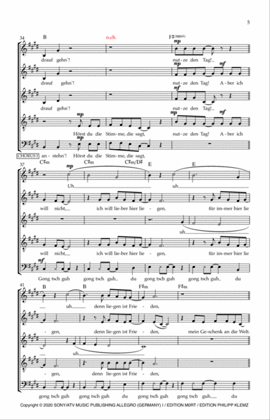 Liegen Ist Frieden A Cappella scores gallery preview page 5