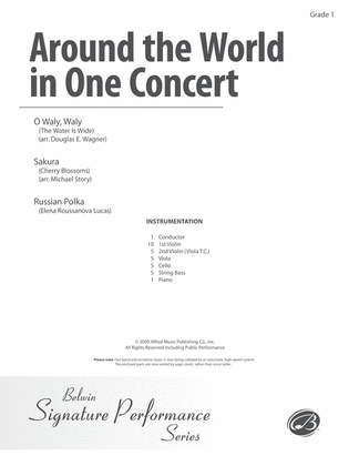 Around the World in One Concert: Score