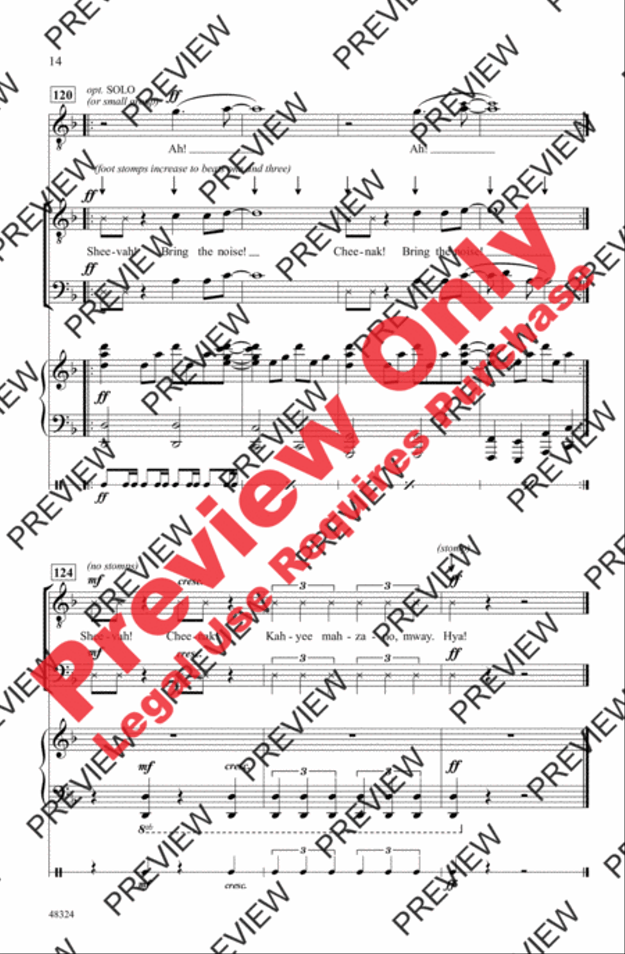 Bringers of Noise Bringers of Noise Men's Choir scores gallery preview page 14