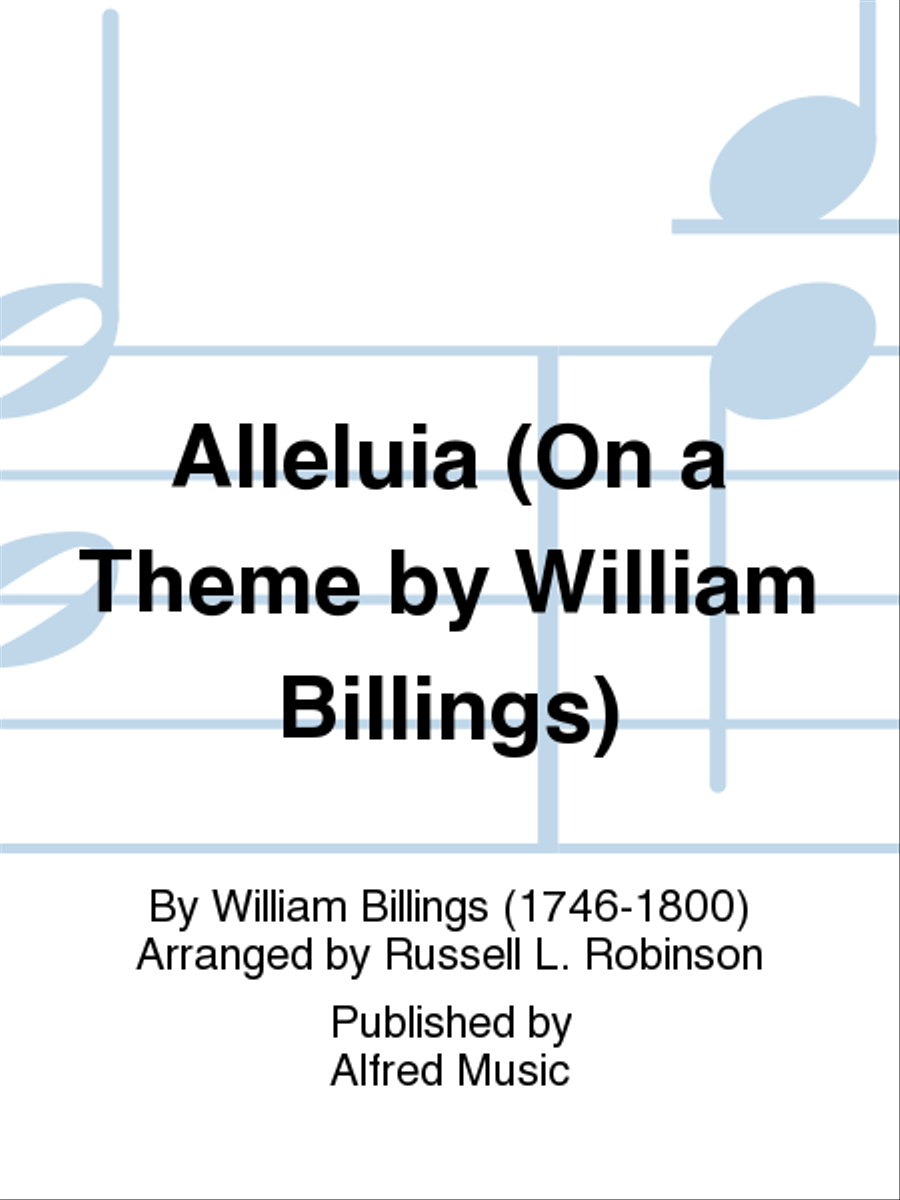 Alleluia (On a Theme by William Billings) 2-Part scores gallery preview page 1
