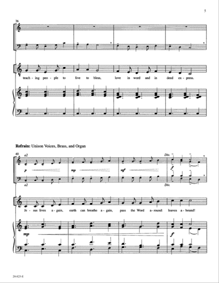 Let Us Talents and Tongues Employ Organ scores gallery preview page 5