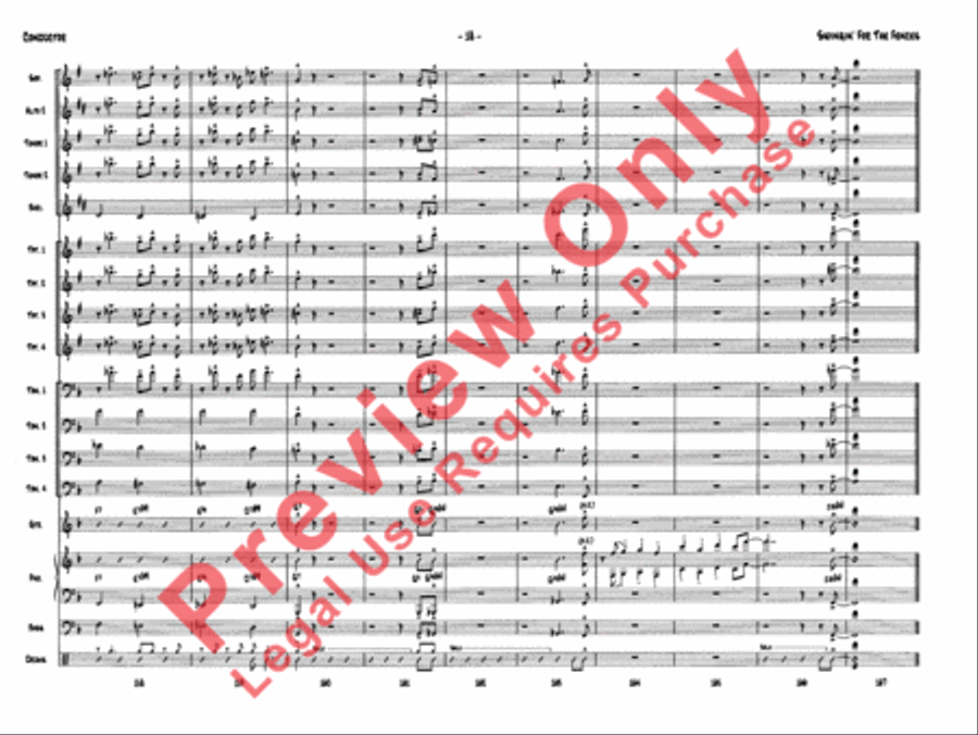 Swingin' for the Fences Jazz Ensemble scores gallery preview page 20