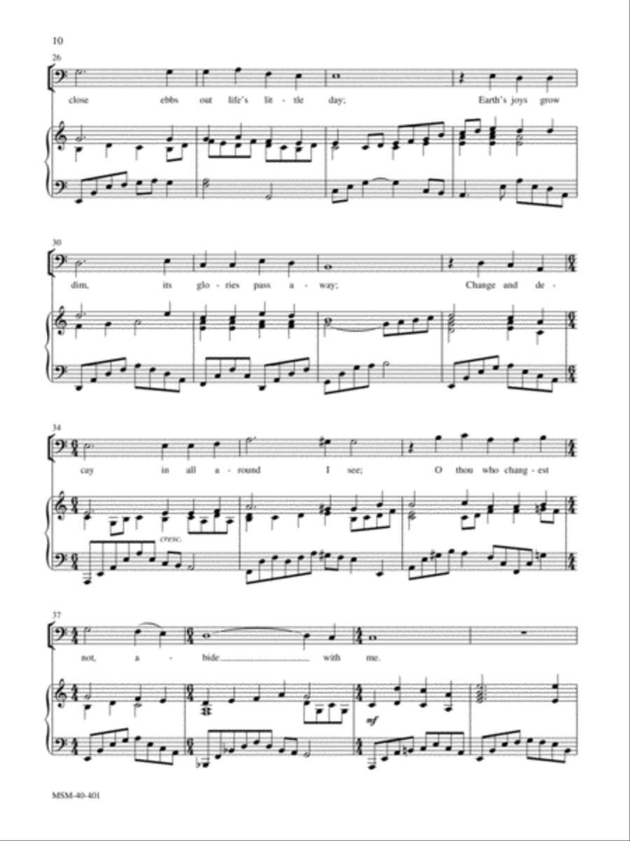 Abide With Me Abide With Me Low Voice scores gallery preview page 3