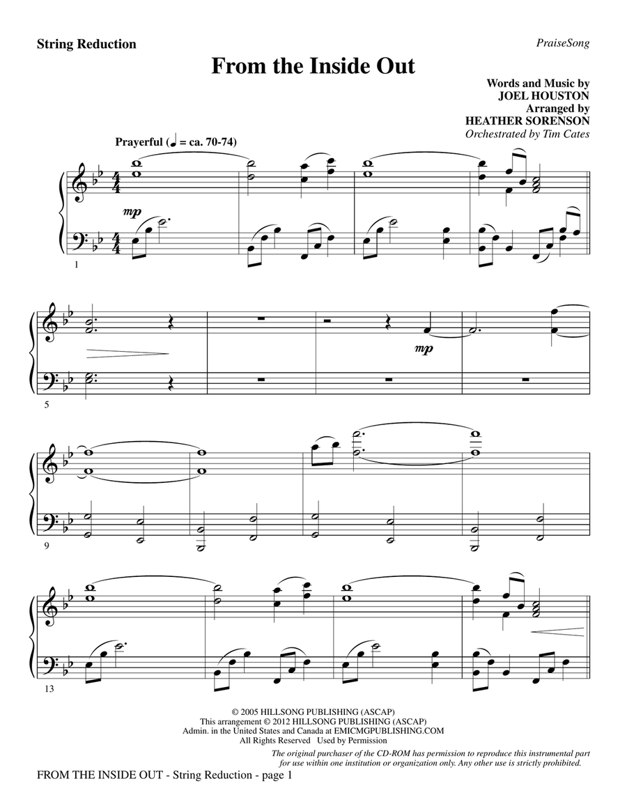 From The Inside Out - Keyboard String Reduction