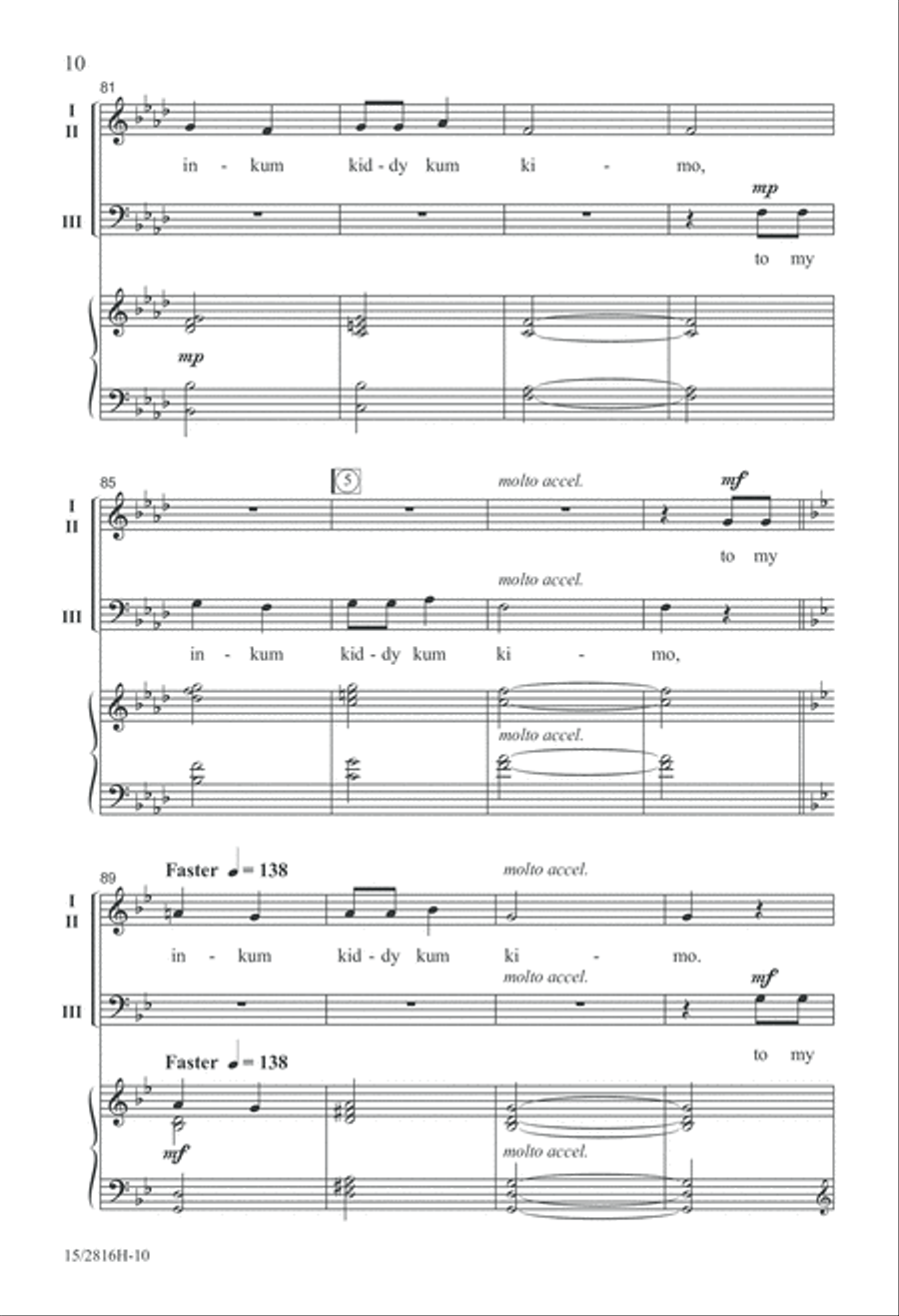 Kimineero (The Carrion Crow) 3-Part scores gallery preview page 11