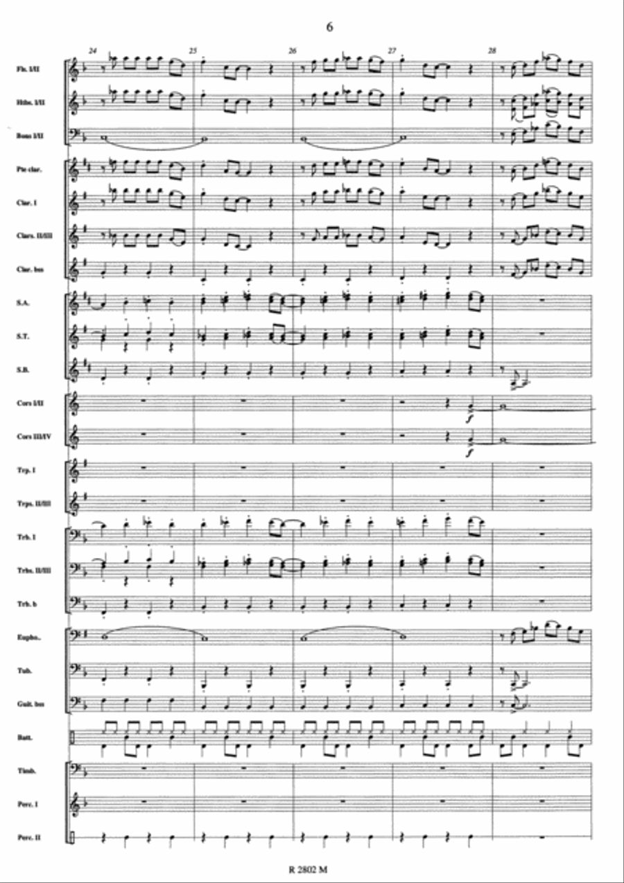 Johnny Hallyday Concert Band scores gallery preview page 7