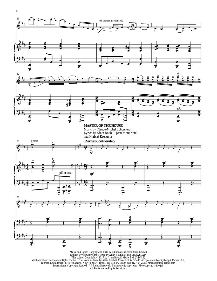 Les Misérables Medley Violin Solo scores gallery preview page 3