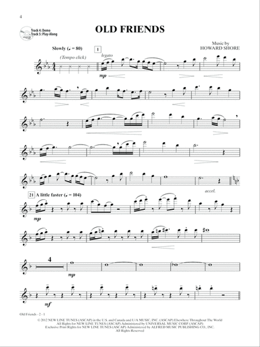 The Hobbit -- An Unexpected Journey Instrumental Solos Flute Solo scores gallery preview page 6