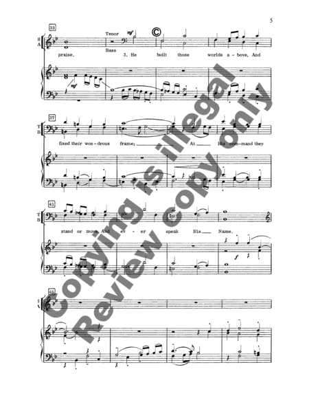 Universal Praise (Choral Score)