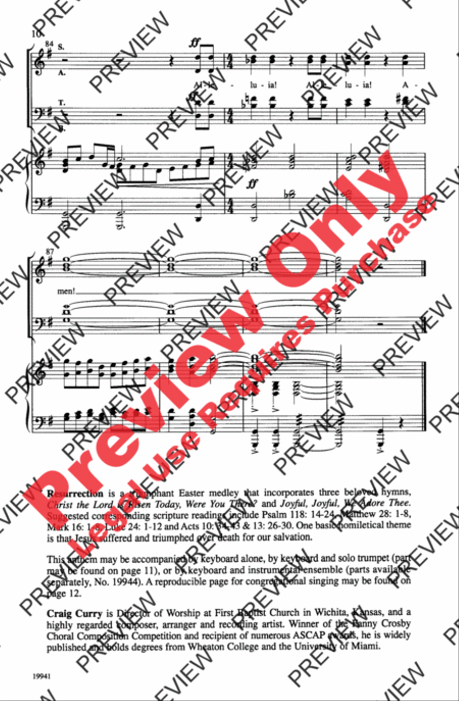 Resurrection Resurrection 4-Part scores gallery preview page 10