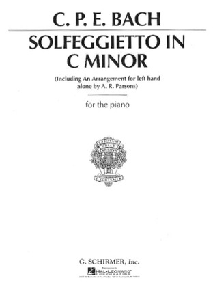 Book cover for Solfeggietto in C Minor