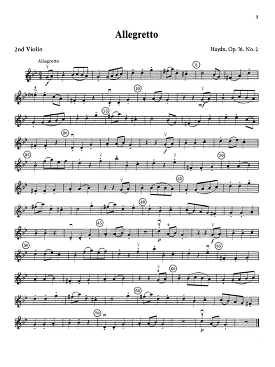 Haydn String Quartets: 2nd Violin