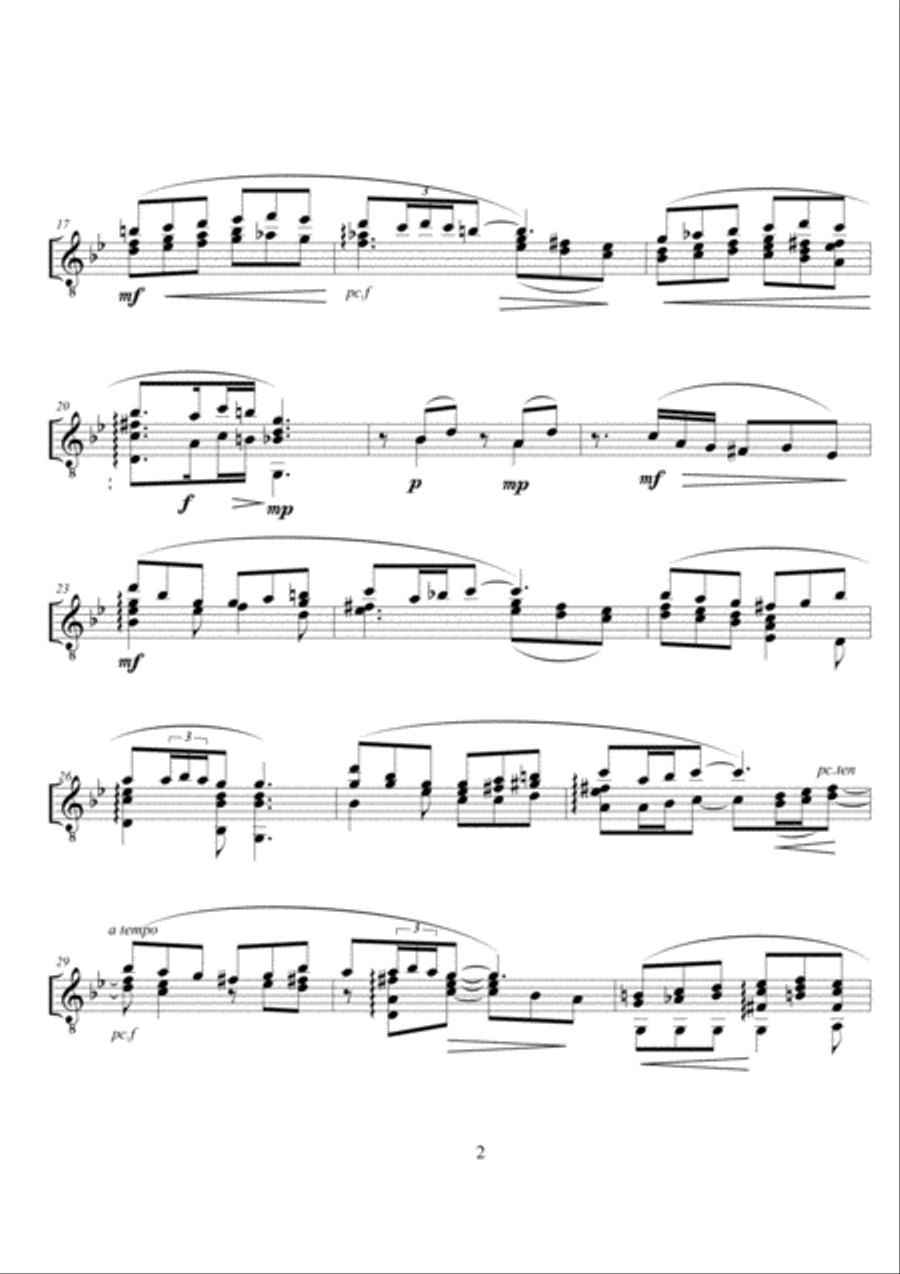 Suite Popular Catalana Classical Guitar scores gallery preview page 6