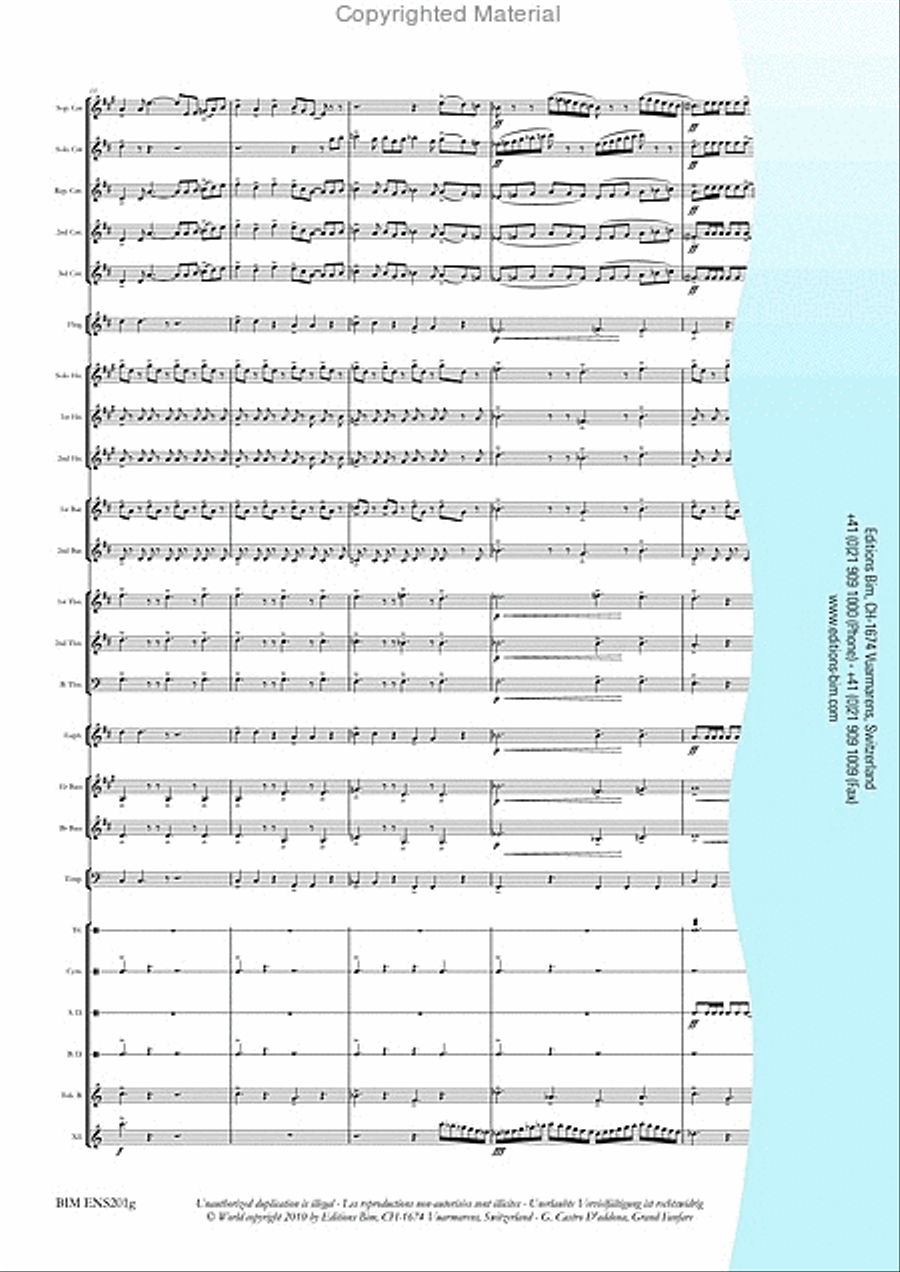 Grand Fanfare Brass Band scores gallery preview page 4