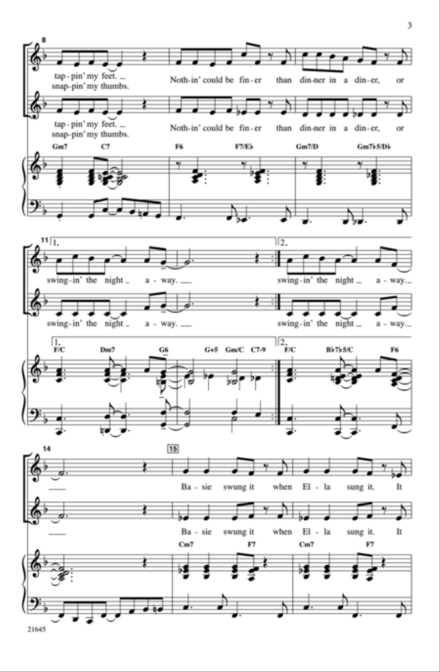 A Jazz Trio 2-Part scores gallery preview page 18