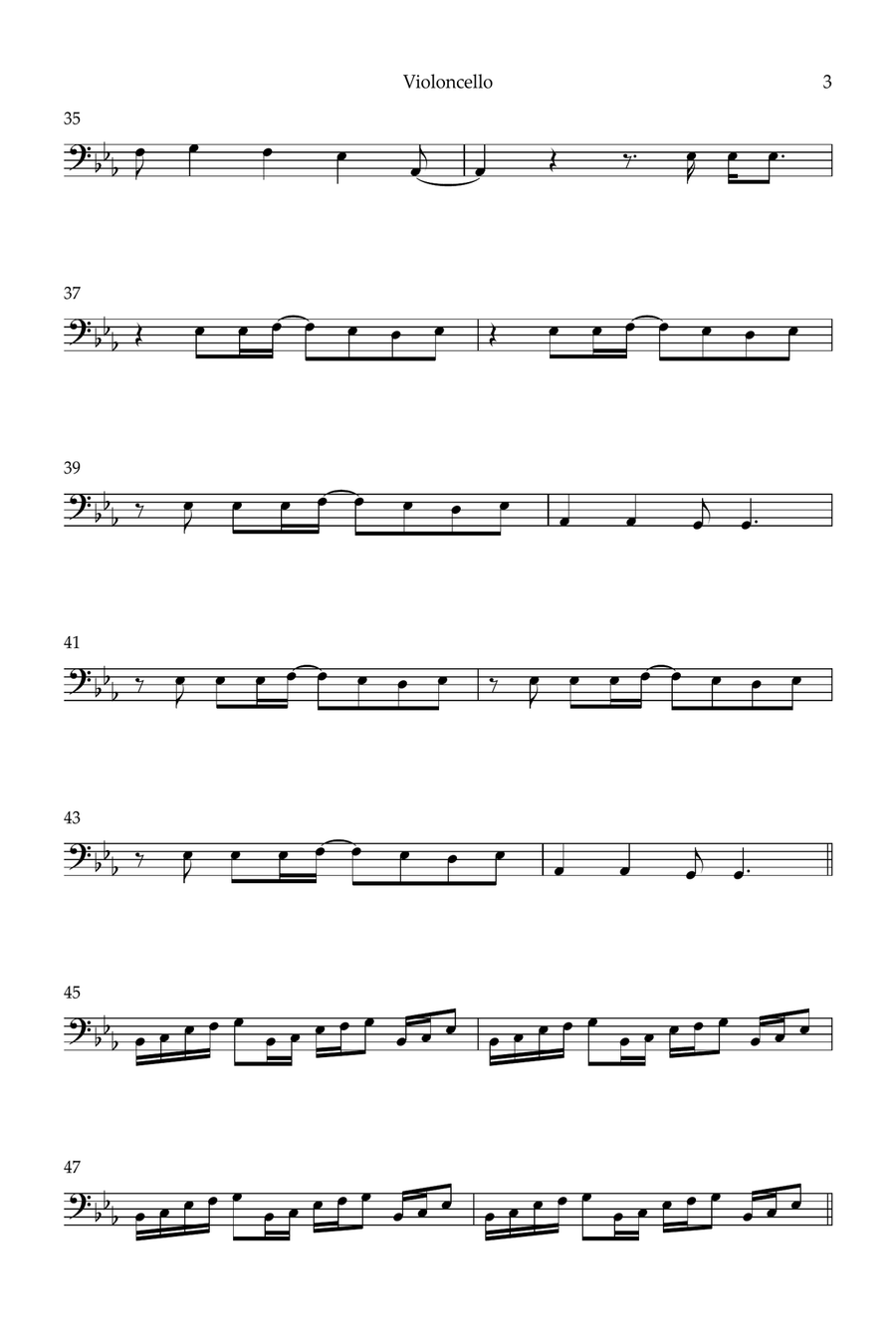 Champagne Problems Cello Solo scores gallery preview page 3