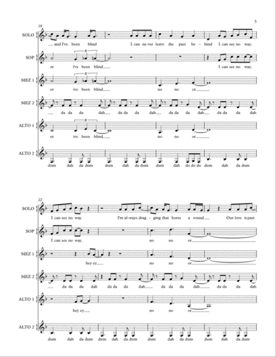 Shake It Out A Cappella scores gallery preview page 3