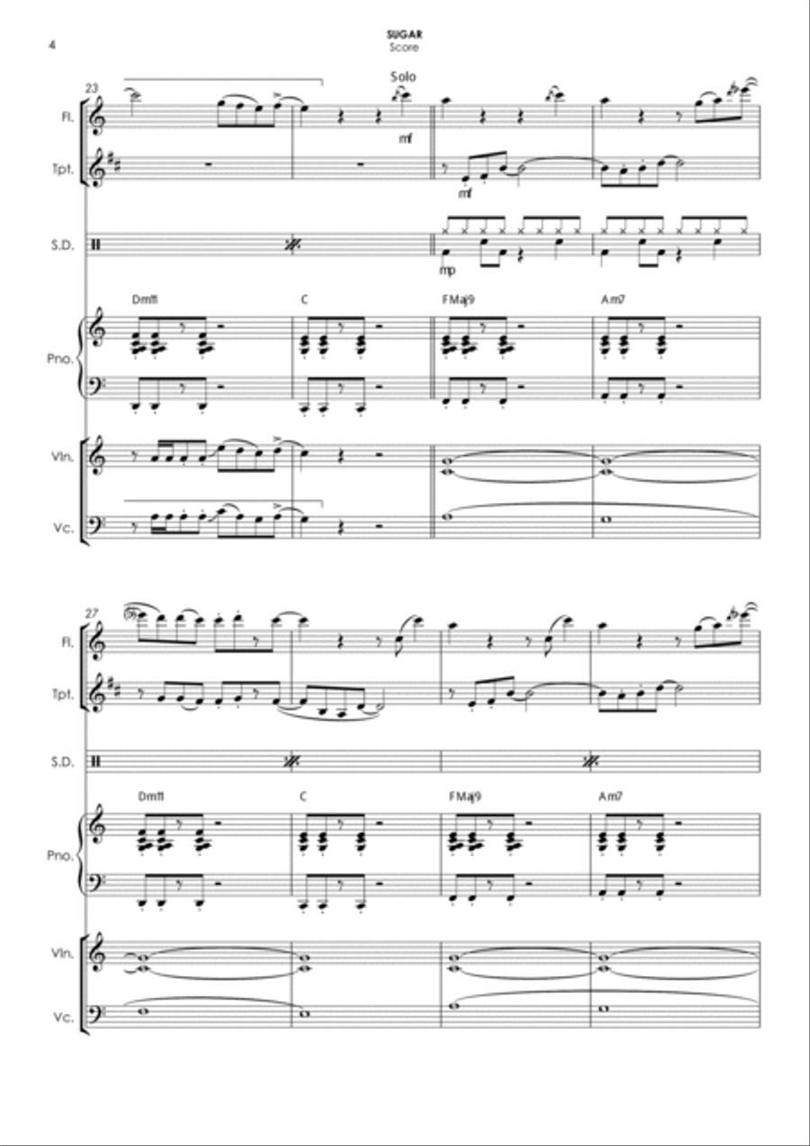 Sugar Small Ensemble scores gallery preview page 4