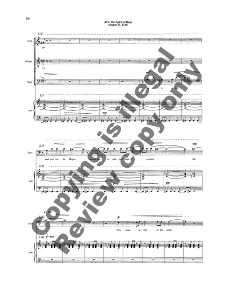 Toussaint Before the Spirits (Piano/Vocal Score)