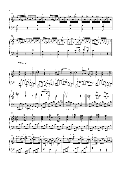 Mozart - 12 Variations in C major K. 179