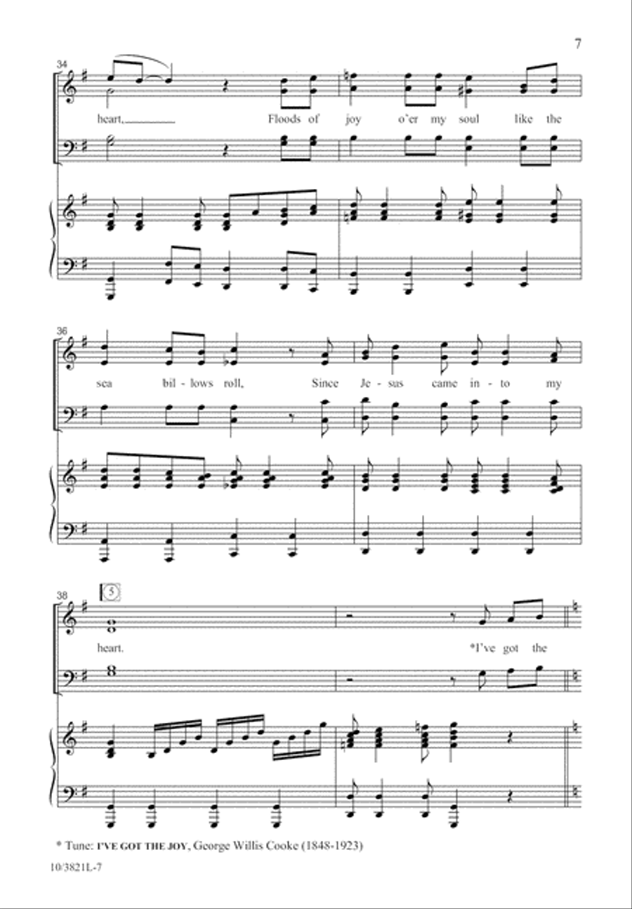 Joy Down in My Heart 4-Part scores gallery preview page 8