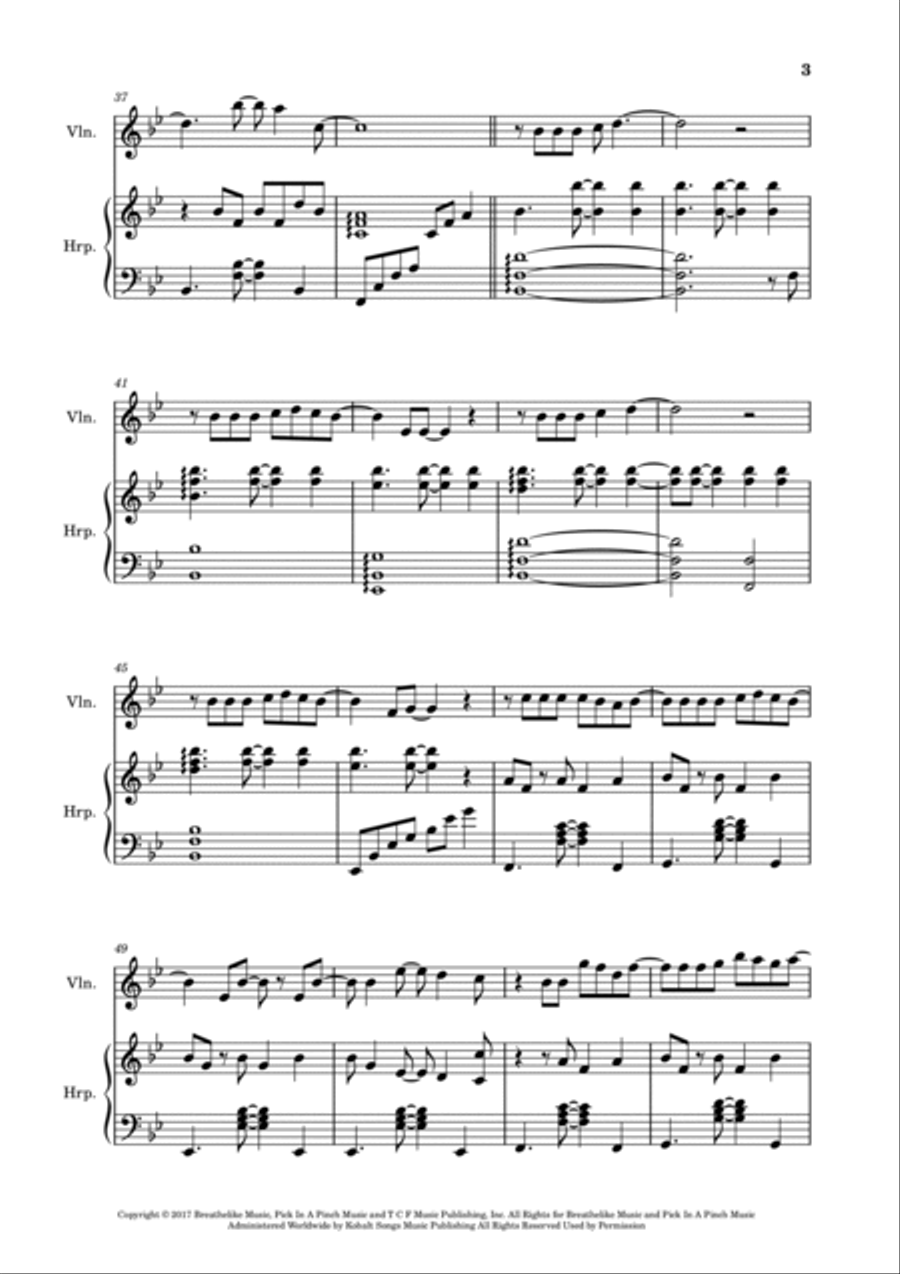 Rewrite The Stars String Duet scores gallery preview page 5
